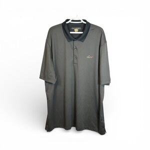 Greg Norman Play Dry Golf Polo Shirt XXXL Mens Charcoal Gray Short Sleeve